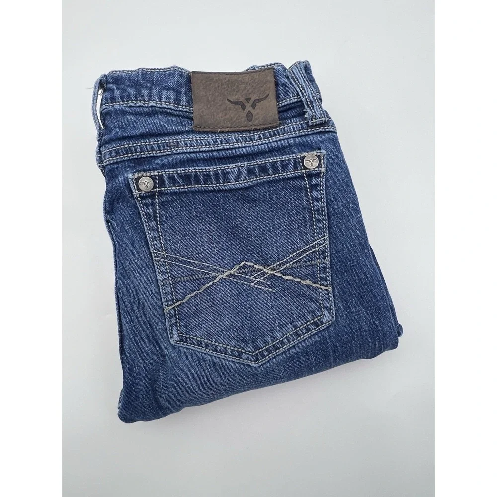 Wrangler 20X Jeans Men's Size 30x29 Straight‎ Style 44 Whiskered Med Wash Blue
